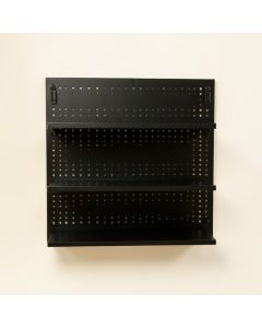 Cove Bluff Empty Wall-Mounted Tool Organizer Panel - Black (synthetic illustration; no displayed measurements)