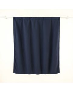 Reed Brook Shower Curtain Hanging Flat From A Plain Rod - Navy (synthetic illustration; no displayed measurements)