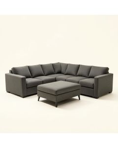 Longwood 84 '' Wide Reversible Modular Corner Sectional With Ottoman (synthetic illustration; no displayed measurements)