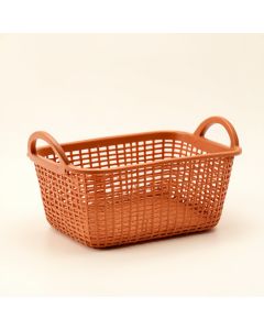 Dawn Branch Empty Storage Basket - Terracotta (synthetic illustration; no displayed measurements)