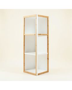 Dawn Branch Narrow Cubby Tower - White (synthetic illustration; no displayed measurements)