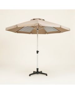 26 Led Solar Patio Rectangular Umbrella Outdoor 10 X 6.5Ft Market Table (synthetic illustration; no displayed measurements)