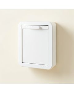 Ash Bend Wall-Mounted Laundry Cabinet - White (synthetic illustration; no displayed measurements)