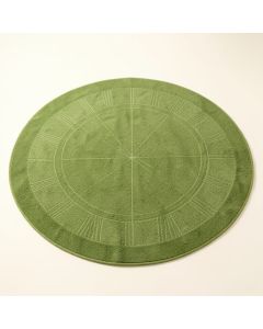 Cedar Crossing Round Area Rug - Green (synthetic illustration; no displayed measurements)
