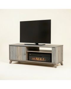 Dake Tv Stand For Tvs Up To 78 '' With Electric Fireplace Included (synthetic illustration; no displayed measurements)