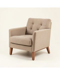 Peaslee 38 '' Wide Tufted Polyester Armchair (synthetic illustration; no displayed measurements)