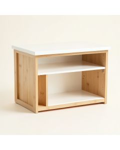 Ridge Arc Empty Countertop Canister Rack - White (synthetic illustration; no displayed measurements)