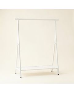 Rowan Branch Empty Garment Rack - White (synthetic illustration; no displayed measurements)