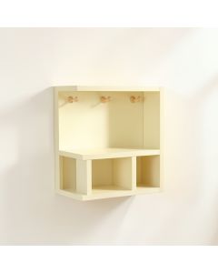 Willow Crossing Wall-Mounted Entryway Organizer Shelf - Cream (synthetic illustration; no displayed measurements)