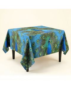 Peacock Tablecloth (synthetic illustration; no displayed measurements)