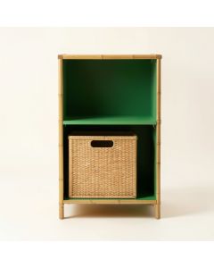 Flint Branch Freestanding Pull-Out Hamper Cabinet - Green (synthetic illustration; no displayed measurements)