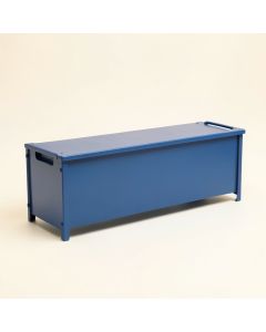 Harbor Bend Narrow Outdoor Storage Bench - Blue (synthetic illustration; no displayed measurements)