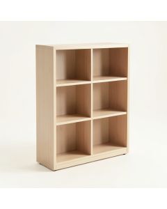 Brook Canyon Freestanding Bookcase - Beige (synthetic illustration; no displayed measurements)