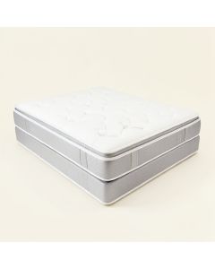 Grand Award Silver Cushion 12.5 '' Medium Gel Memory Foam Mattress And Box Spring Set (synthetic illustration; no displayed measurements)