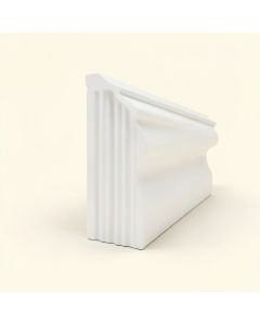 Fluted 4 '' H X 94 1/2 '' W X 3/8 '' D Panel Moulding (synthetic illustration; no displayed measurements)