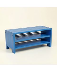 Wren Crossing Shoe Storage Bench - Blue (synthetic illustration; no displayed measurements)