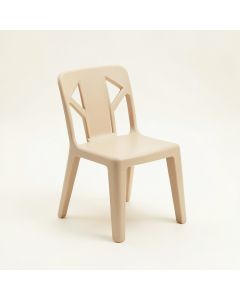 Elm Bend Small Chair - Beige (synthetic illustration; no displayed measurements)