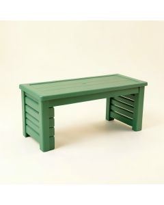 Heath Dale Narrow Outdoor Storage Bench - Green (synthetic illustration; no displayed measurements)