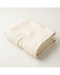 Stone Bend Bath Towel - Cream (synthetic illustration; no displayed measurements)