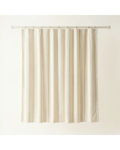 Harbor Brook Shower Curtain Hanging Flat From A Plain Rod - Cream (synthetic illustration; no displayed measurements)