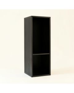 Heath Edge Narrow Cubby Tower - Black (synthetic illustration; no displayed measurements)