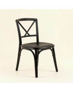 Pine Edge Dining Chair - Black (synthetic illustration; no displayed measurements)