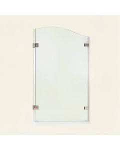 Flip 45 '' W X 56 '' H Pivot Frameless Tub Door (synthetic illustration; no displayed measurements)