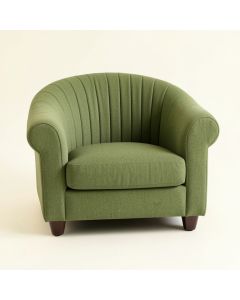 Dune Branch Upholstered Armchair - Green (synthetic illustration; no displayed measurements)