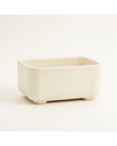Reed Bluff Empty Railing Planter With Integral Brackets - Cream (synthetic illustration; no displayed measurements)