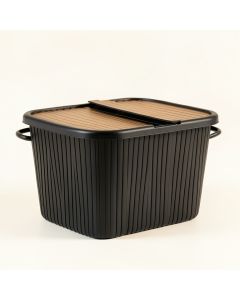 Willow Crest Laundry Hamper - Black (synthetic illustration; no displayed measurements)