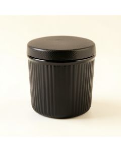 Summit Crest Storage Canister With Lid - Black (synthetic illustration; no displayed measurements)