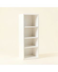 Pine Dell Narrow Cubby Tower - White (synthetic illustration; no displayed measurements)