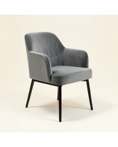 Velvet Task Chair Grey (synthetic illustration; no displayed measurements)