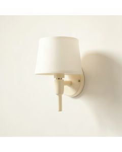 Laurel Dale Wall Sconce Mounted On A Plain Wall - Ivory (synthetic illustration; no displayed measurements)