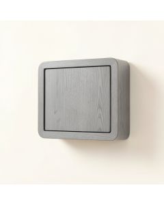 Brook Dell Wall-Mounted Entry Cabinet - Gray (synthetic illustration; no displayed measurements)