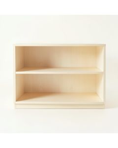 Flint Arc Low Bookcase - Ivory (synthetic illustration; no displayed measurements)