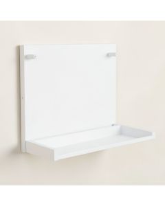 Maple Edge Empty Wall-Mounted Tool Organizer Panel - White (synthetic illustration; no displayed measurements)