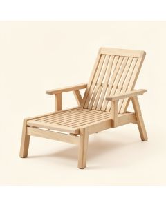 Sage Canyon Outdoor Lounge Chair - Beige (synthetic illustration; no displayed measurements)