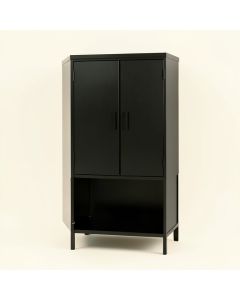 Bay Bridge Wall-Mounted Laundry Cabinet - Black (synthetic illustration; no displayed measurements)
