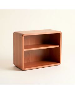 Shore Bluff Low Bookcase - Terracotta (synthetic illustration; no displayed measurements)