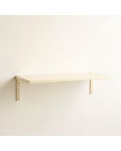 Ridge Bend Wall-Mounted Shelf - Ivory (synthetic illustration; no displayed measurements)