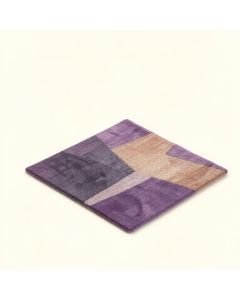 Geometric Ombre Moccasin/Purple Area Rug (synthetic illustration; no displayed measurements)