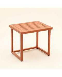 Oak Branch Compact Balcony Table - Terracotta (synthetic illustration; no displayed measurements)