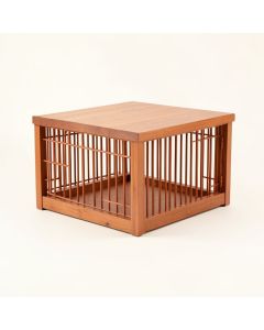 Stone Crossing Empty Furniture-Style Pet Crate - Terracotta (synthetic illustration; no displayed measurements)