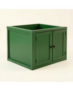 Slate Bend Empty Furniture-Style Litter Enclosure - Green (synthetic illustration; no displayed measurements)