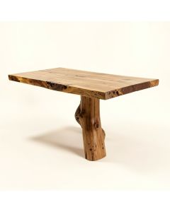 Egremt Driftwood Extendable Solid Wood Dining Table (synthetic illustration; no displayed measurements)