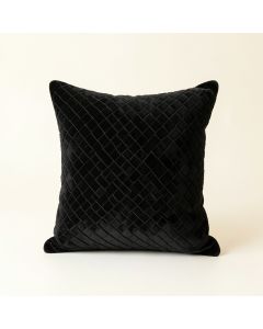 River Arc Filled Accent Pillow - Black (synthetic illustration; no displayed measurements)