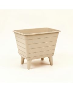 Vale Arc Empty Raised Planter - Beige (synthetic illustration; no displayed measurements)