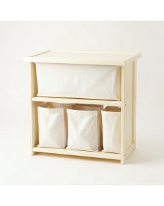 Glen Branch Laundry Sorting Station With Plain Removable Bags - Cream (synthetic illustration; no displayed measurements)