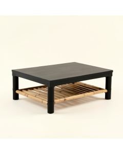 Birch Crest Coffee Table - Black (synthetic illustration; no displayed measurements)